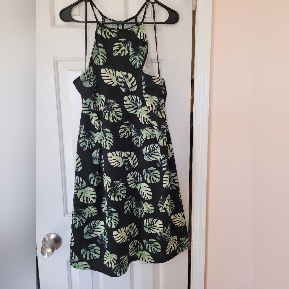 Forever 21+ Palm Leave Mini/midi dress
